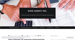 Desktop Screenshot of dukeagencytax.com