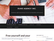 Tablet Screenshot of dukeagencytax.com